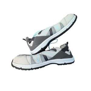 Nevados Vent Womens Grey Turquoise Bungee Lace Hiking Shoes Size 8M 1566112